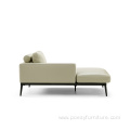 Italian top layer leather modern corner sofa